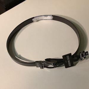 Steve Madden black belt, boys M, 26/28 NWT